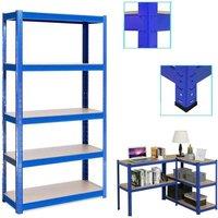NESTLUNE 5 TIERS BLUE BOLTLESS SCREWLESS METAL SHELVING | Size: 10000mm x 520mm