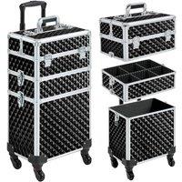 Kelvenix Rolling Makeup Case 3 in 1 Box black