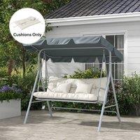 EONLION Outdoor Back & Seat Cushion in White | Size: 100 cm
