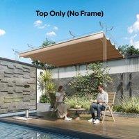 EONLION 2.55x2.5 m Pergola Cover Replacement in Tan | Size: 100 cm