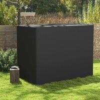 EONLION 3-Seat Outdoor Garden Swing Chair Cover in Black | Size: 100 cm