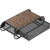 VOGREX Coffee Pod Drawer Holder for Counter Capsule Storage Rack in Brown