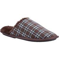 Fleet & Foster Men's Rhys Mule Slipper in Brown | Size: 10