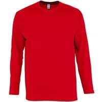 SOL'S Men's Monarch Long Sleeve T-Shirt in Red | Size: XL