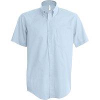 Kariban Men's Short Sleeve Easy Care Oxford Shirt in Blue | Size: 4XL