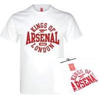 Arsenal FC Men's Kings Of London T-Shirt in White | Size: 2XL