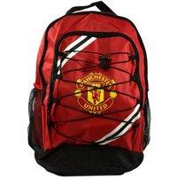 Manchester United FC Men's Core Stripe Backpack in Red