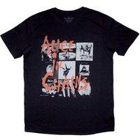 Alice In Chains Men's Albums Montage T-Shirt in Black | Size: Large