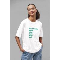 Enorsia Women's Women's Graphic Relaxed Fit T-Shirt in White | Size: 14