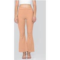 Enorsia Women's Women's High Waisted Flare Leggings in Orange | Size: 10
