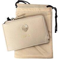 Love EMVY Women's Signature Heart Collection Leather Coin & Card Purse in Stone