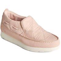 Sperry Women's 'Moc-Sider' Water-Resistant Suede Slip On Shoes in Pale Pink | Size: 4