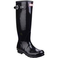 Hunter Women's 'Original Tall Gloss' Wellington Boots in Black | Size: 3