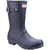Hunter Women's 'Original Short' Wellington Boots in Navy | Size: 3