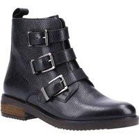 Hush Puppies Women's 'Pria' Leather Ankle Boots in Black | Size: 3