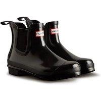 Hunter Women's Womens Original Chelsea Gloss Boot in Black | Size: 5