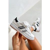 Love Lemonade Women's Crystal Stripe Trainers Limited Edition in White | Size: 6