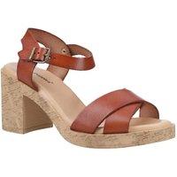 Hush Puppies Women's Georgia Cork Sandal in Tan | Size: 7