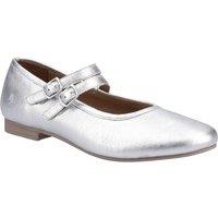 Hush Puppies Women's Nancy Mary Jane Ballet in Silver | Size: 6
