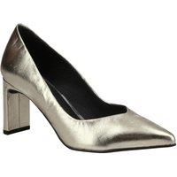 Hush Puppies Women's Olivia Leather Court Shoe in Gold | Size: 4