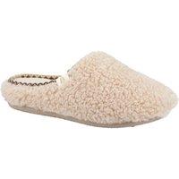 Hush Puppies Women's Good Slipper Teddy Mule in Beige | Size: 4