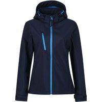Regatta Women's Venturer 3-layer Waterproof Hooded Softshell Jacket in Mid Navy | Size: 8