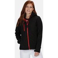 Regatta Women's Venturer 3-layer Waterproof Hooded Softshell Jacket in Black | Size: 8