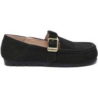EverAu Australia Women's Genuine Leather Maria Loafers with Rubber Sole in Black | Size: 6