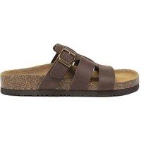 EverAu Australia Women's Genuine Leather Yates Slides with Eva Sole in Chocolate | Size: 5