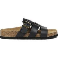 EverAu Australia Women's Genuine Leather Yates Slides with Eva Sole in Black | Size: 7
