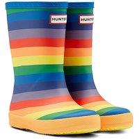 Hunter Original First Classic Rainbow Print Wellington Boots | Size: Infant 5