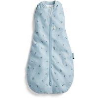 ergoPouch 100% GOTS All Year Cocoon Swaddle Sleeping Bag - 1 TOG Dragonflies in Light Blue | Size: 0-3 m