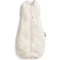 ergoPouch 100% GOTS All Year Cocoon Swaddle Sleeping Bag - 1 TOG Oatmeal in Beige | Size: 3-6 m