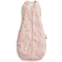 ergoPouch 100% GOTS All Year Cocoon Swaddle Sleeping Bag - 1 TOG Daisy in Light Pink | Size: 3-6 m
