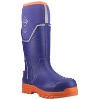 Muck Boots Men's Grit S5 Safety Wellington in Blue | Size: 12