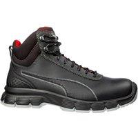 Puma Safety Men's 'Condor Mid S3' Nubuck Leather Safety Boots in Black | Size: 6.5
