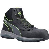 Puma Safety Men's 'Rapid Mid' Leather Safety Boots in Black | Size: 12