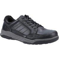 Hush Puppies Men's 'Finley' Smooth Leather Lace Shoes in Black | Size: 9