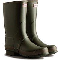 Hunter Men's 'Gardener Short' Wellington Boots in Dark Olive | Size: 8