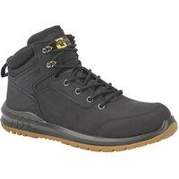 Grafters Men's Action Nubuck Safety Ankle Boots in Black | Size: 11