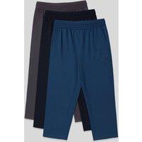 Tommy Life Men's Jersey Capri Shorts in Charcoal | Size: 2XL