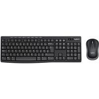 Dyzi MK270 Wireless Keyboard & Mouse 2.4GHz UK QWERTY Layout Black