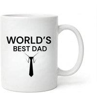 Dyzi World's Best Dad Ceramic Coffee Mug 320ml White Father's Day Gift