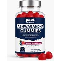 Pact Nutrition Ashwagandha Gummies - Raspberry Flavour - 60 Pack in Red