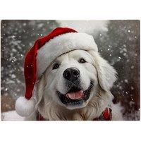 Warren Reed - Designer Christmas White Newfoundland Glass Chopping Board