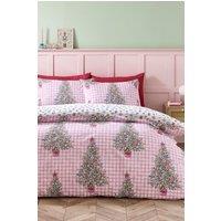 Catherine Lansfield Christmas Sweets & Treats Duvet Cover Set in Pink | Size: King