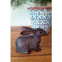 Inspirational Gifting Baby Rabbit Sculpture Ornament in Bronze effect Aluminium