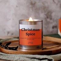 JAAM Christmas Spice Wood Wick Candle in Silver