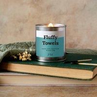 JAAM Fluffy Towels Wood Wick Candle in Silver