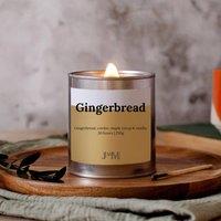 JAAM Gingerbread Wood Wick Candle in Silver